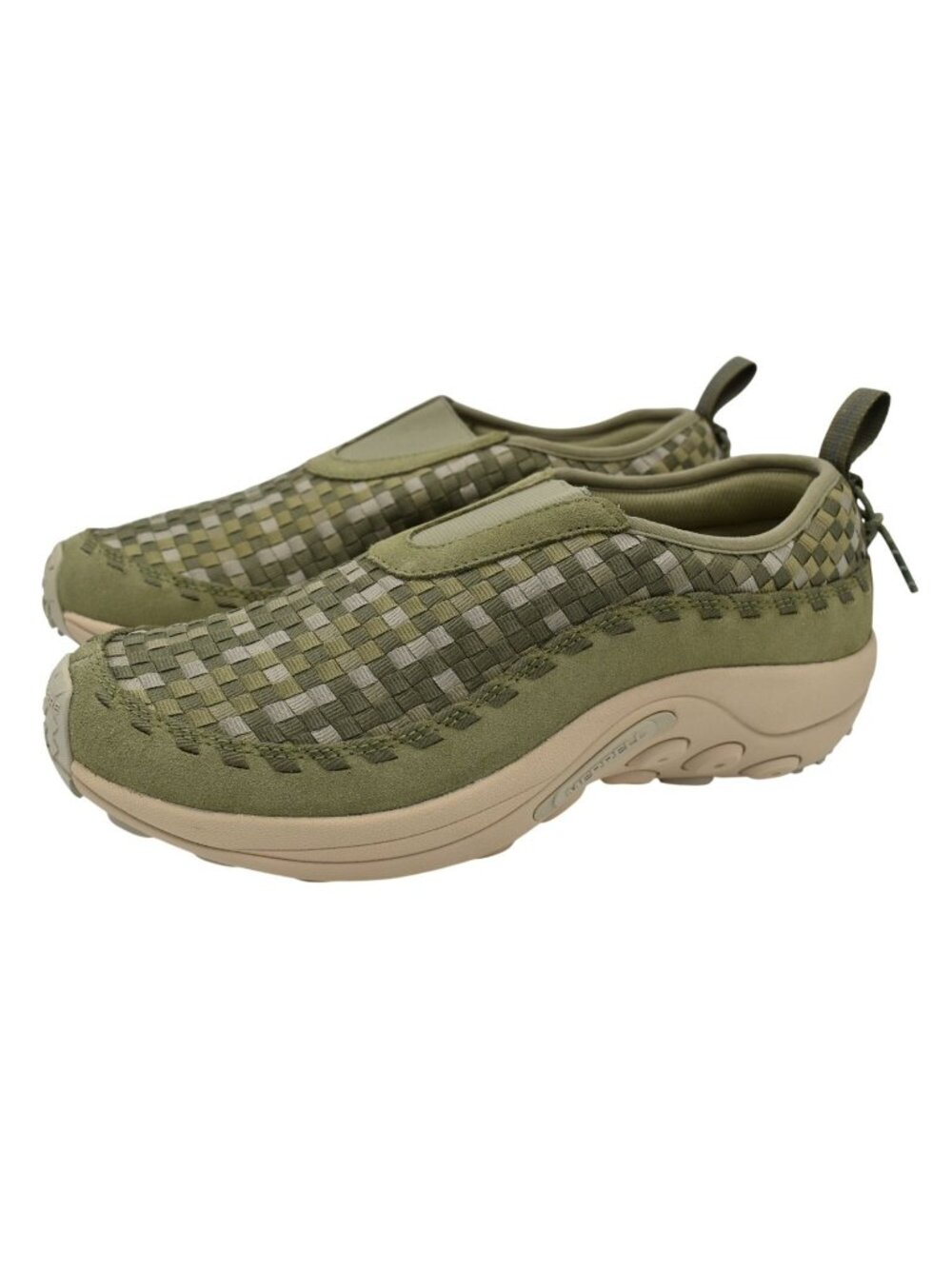 Merrell Mens Size 10 Jungle Moc EVO Woven SE Drab Leather Shoes